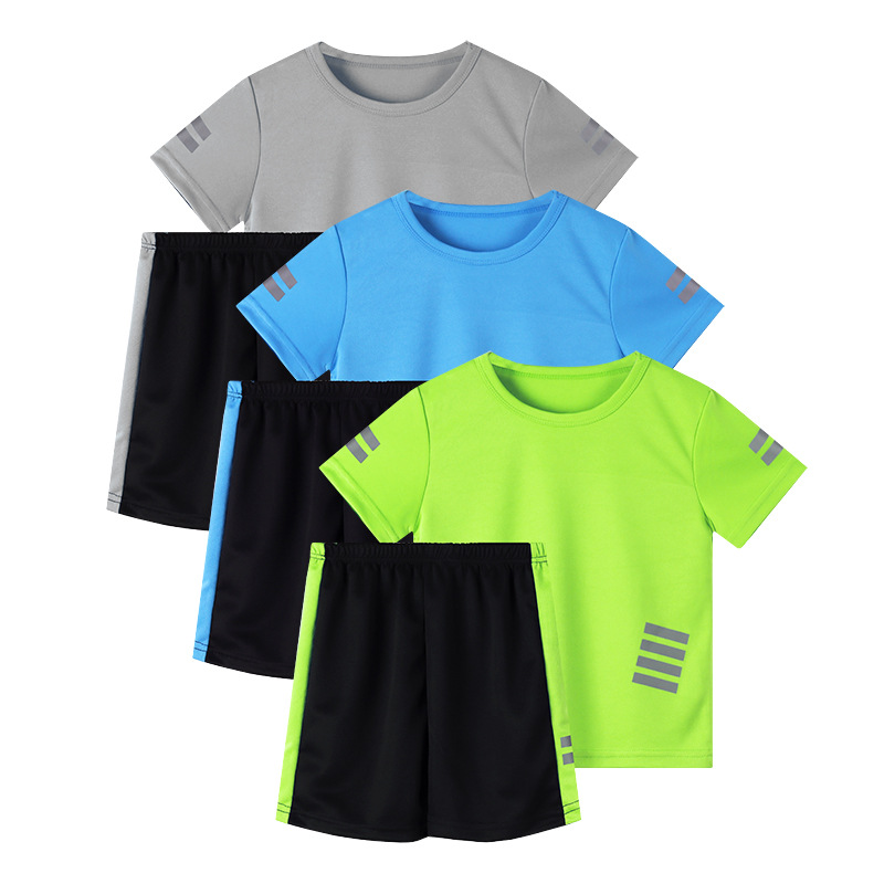 Badminton Jersey - 아동 스포츠웨어 남아용 5~12세 여름 세트