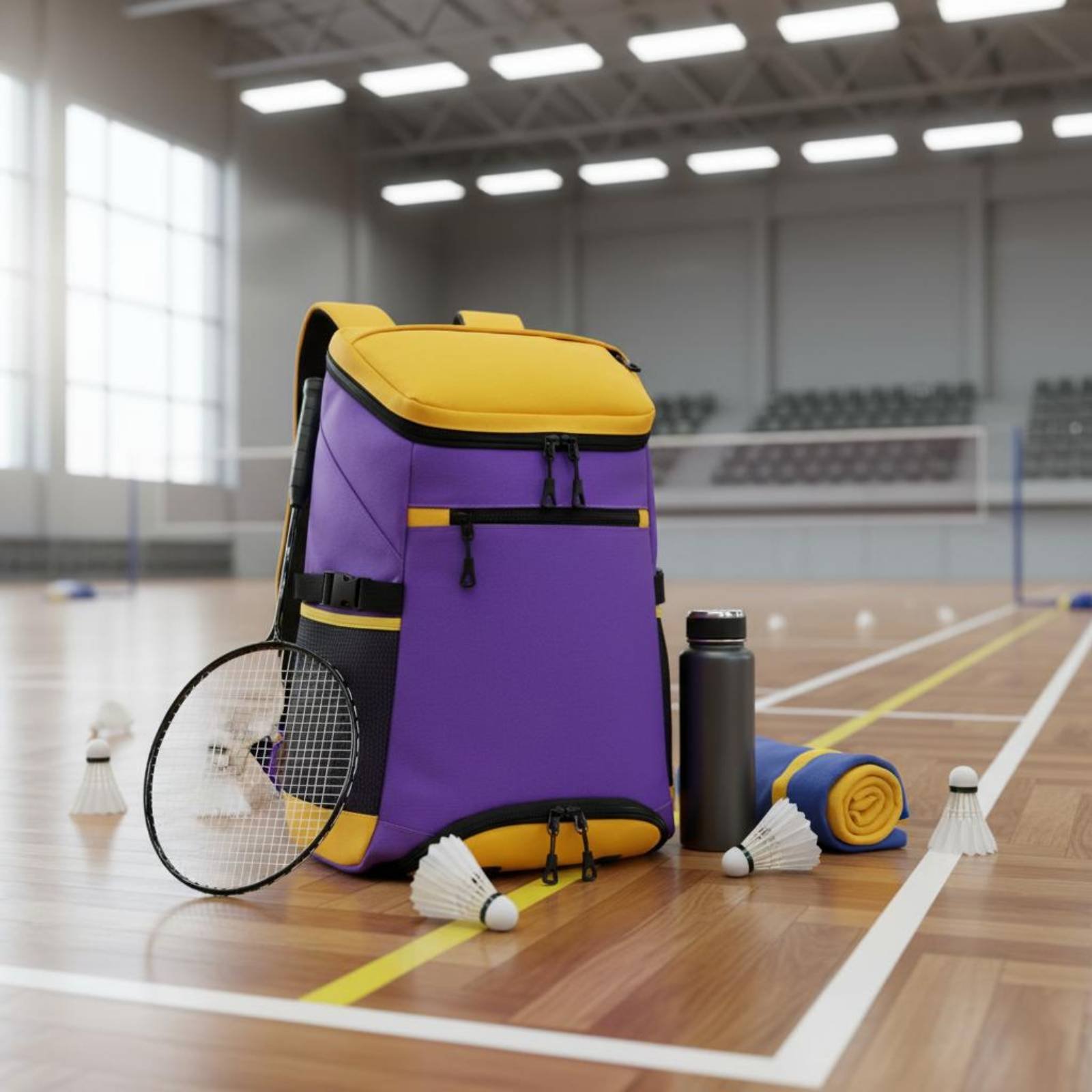 배드민턴 백팩 대용량 라켓 백팩 더블 숄더 스트랩 지퍼 - Badminton Area 리뷰 및 가격