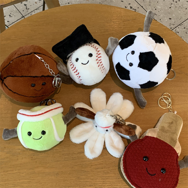 귀여운 시뮬레이션 공 시리즈 플러시 장난감 귀여운 테니 - Badminton Player 리뷰 및 가격