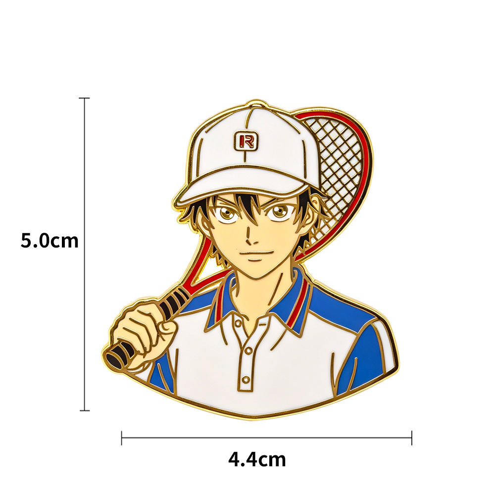 에치젠 료마 핀 펜던트 애니메이션 테니스의 왕자 배지  - Badminton Icon 리뷰 및 가격