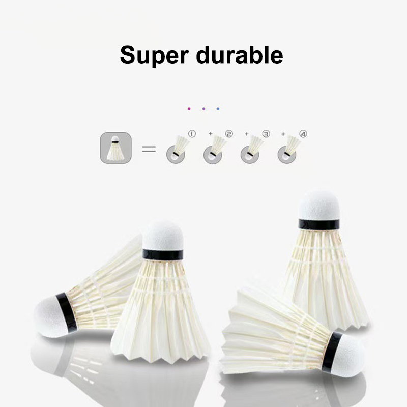 3개/6개 세트 배드민턴 공, 흰색 거위 깃털 사용,  - Badminton Shuttlecock 리뷰 및 가격