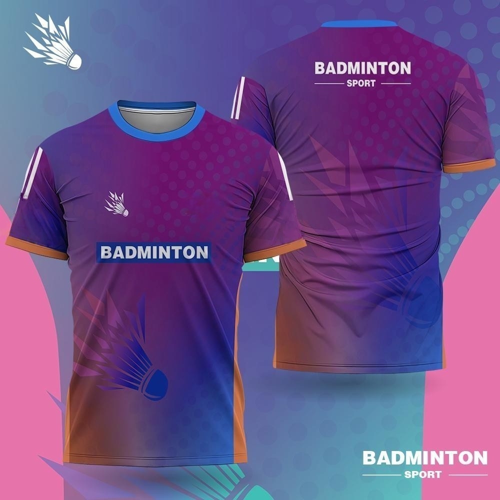 남성 배드민턴 의류 그라데이션 3D 프린트 배드민턴 티 - Badminton Jersey 리뷰 및 가격