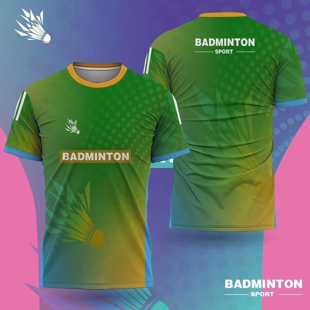 남성 배드민턴 의류 그라데이션 3D 프린트 배드민턴 티 - Badminton Jersey 리뷰 및 가격