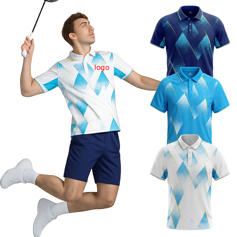 남성용 배드민턴 폴로 셔츠 맞춤형 로고 이름 번호 속건 - Badminton Jersey 리뷰 및 가격