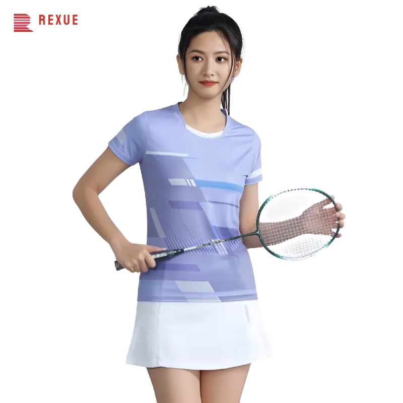 여성용 탁구 배드민턴 셔츠, 3D 프린트, 통기성 메쉬 - Badminton Jersey 리뷰 및 가격